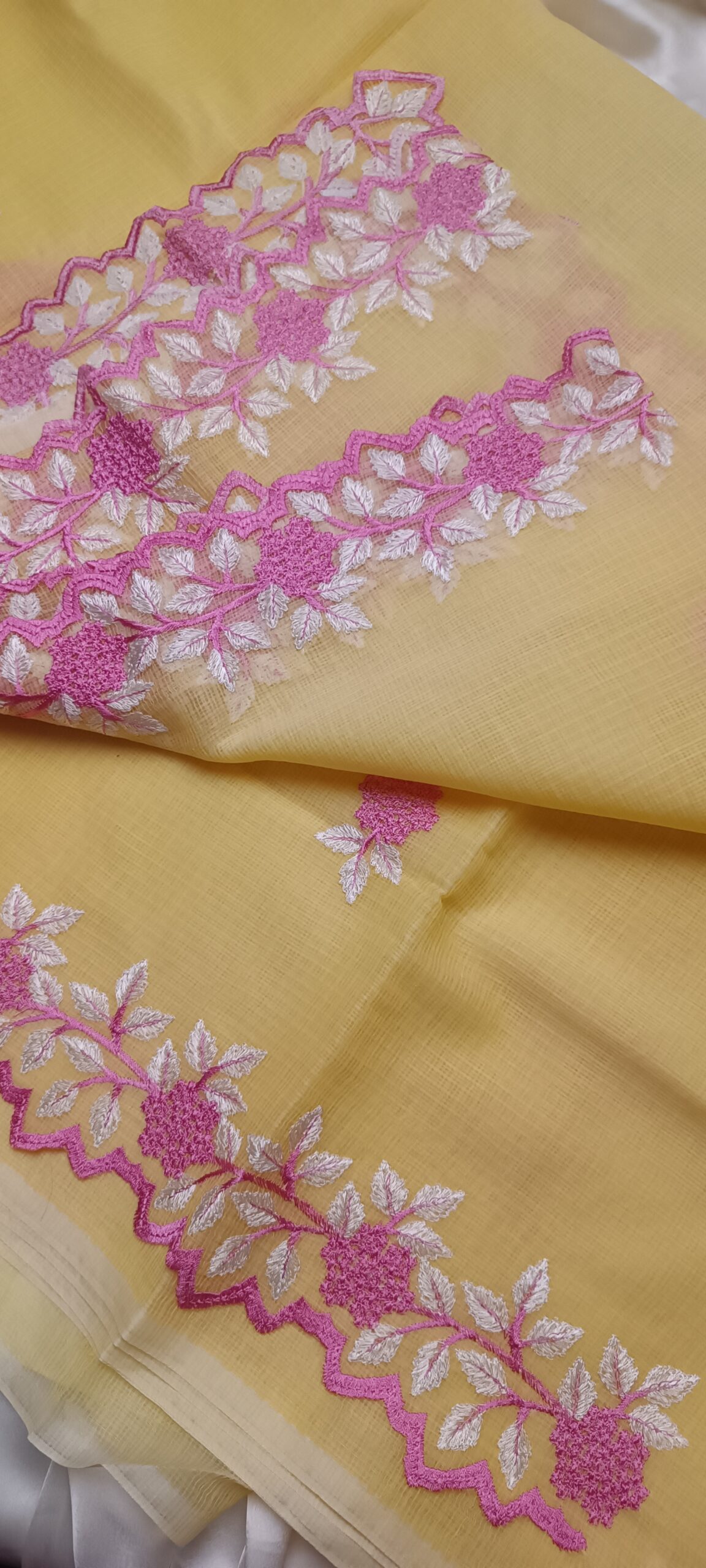 IMG_20260626_160635 KOTA DORIA Cotton Saree with Applique Border - Image 2